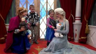 Aiden and Maya meeting Elsa and Anna [upl. by Anneehs]