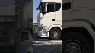 Scania blanc sifflet turc routier klaxon exellent simple sympa solo truckaddicters [upl. by Tirb]