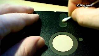 How to clean a 5 14quot diskette [upl. by Elisabet248]