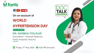 World Hypertension Day  Dr Shobha Itolikar [upl. by Chema]