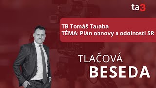 TB Tomáš Taraba TÉMA Plán obnovy a odolnosti SR [upl. by Nosduj]