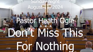 Pastor Heath Ogle Dont Miss This For Nothing [upl. by Shurlock]