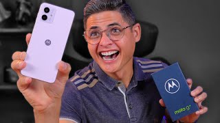 Motorola MOTO G14  um BOM CELULAR BARATO para VOCÊ Unboxing e Impressões [upl. by Baseler]