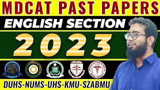 MDCAT ENGLISH PAST PAPERS 2023  ALL UNIVERSITIES [upl. by Eonak1]