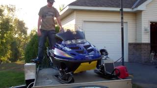 2000 Polaris RMK 700 Startup with MBRP Race Can [upl. by Airec]