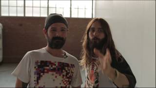 VIDEO pentru Romania Jared Leto amp Tomo Miličević  Thirty Seconds to Mars [upl. by Deck798]