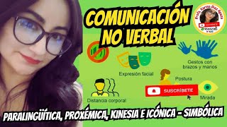 Comunicación No Verbalkinesiaproxémicaparalingüísticaindiciossímbolos e íconos lenguaje video [upl. by Neisa429]