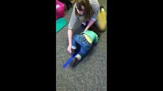 Standing Unassisted Pediatric Physical Therapy Part 1 [upl. by Latyrc448]