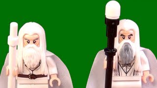 LEGO Gandalf and Saruman the White LEGO LOTR Comparison  BrickQueen [upl. by Nivlem]