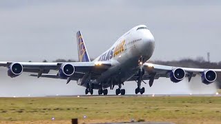 4K 100 planes landing and take off in 1 HOUR The best of plane spotting 2018 [upl. by Rhyne210]