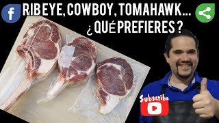 DIFERENCIAS ENTRE RIB EYE COWBOY TOMAHAWK [upl. by Rachael]