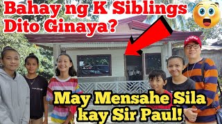 Hala😲Bahay ng K Siblings Ito pala ang Ginaya  May Mensahe sila kay Sir Paul  Namigay ng Solar [upl. by Yeknarf]