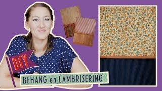 Knutselen amp DIY  Behang amp Lambrisering  Muizenhuis Tutorial [upl. by Divad586]