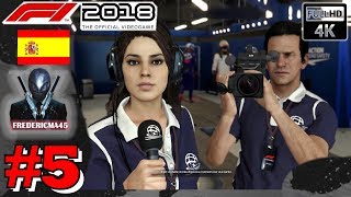 F1 2018 FR Mode Carrière Essai amp Grand Prix Barcelone  Espagne 5 4k 60fps Ultra [upl. by Yralih]