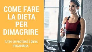 Dieta per dimagrire come va strutturata [upl. by Sallad]