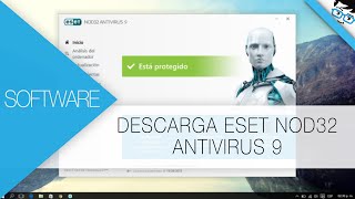 Descarga e instalar ESET NOD32 Antivirus 9 2016 Full para Windows 10 81 8y 7  32 y 64 bits [upl. by Walkling]