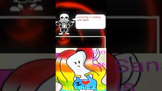 Sans Fangirl VS VHS Sans  undertale 1v1 edit undertale trendingshorts viral genital strawberry [upl. by Kong]