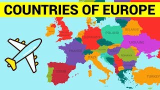 COUNTRIES OF EUROPE for Kids  Learn European Countries Map with Names [upl. by Whipple]