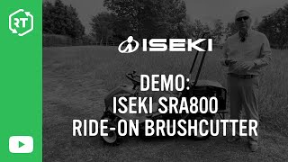 Iseki SRA800 Rideon Brushcutter Demo [upl. by Aerdnek]