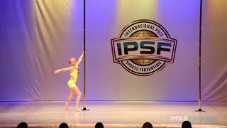 Novice Girls Janna Jacobs of the Netherlands  IPSF World Pole Sports Championships 2018 [upl. by Darwen]