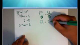 Combined Gas Law Problem 1  Boyles Law  wwwwhitwellhighcom [upl. by Yee920]