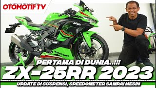 WORLD PREMIERE KAWASAKI NINJA ZX25RR 2023 FITUR BARUNYA BIKIN CBR250RR SP MINDER  Otomotif TV [upl. by Einwahs390]