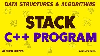 Stack Data Structure in C Programming using arrays  All Stack Operations  Part  2 [upl. by Ariday]