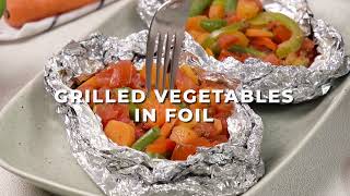 Grilled Vegetables in Foil [upl. by Aitnahs]