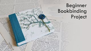 BEGINNER BOOKBINDING PROJECT  Art Journal [upl. by Reyaht]