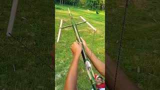 archery bow bowmaker hunting bowmakers bamboo diy bowmaking defencefacts comedy shorts [upl. by Anilegna]