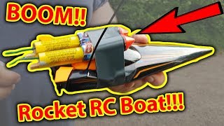 BOOM Rocket Powered RC Boat [upl. by Sherborn]