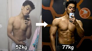 How I GAINED 25 kg FAST My Transformation  How to GAIN WEIGHT for Skinny Guys Diet and Workout [upl. by Aros]