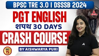 BPSCDSSSB PGT English Literature Crash Course 15  English Literature By Aishwarya Puri [upl. by Asiat]