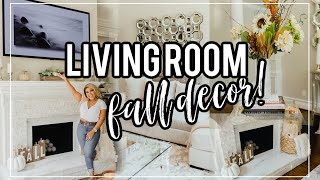 Clean and Decorate With Me Fall 2020  FALL Living Room Home Tour ft LG Gallery Design TV [upl. by Hyozo]