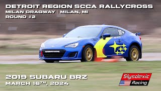 2024 DRSCCA RallyCross Rnd 2  19 Subaru BRZ  Milan Dragway [upl. by Lynda]