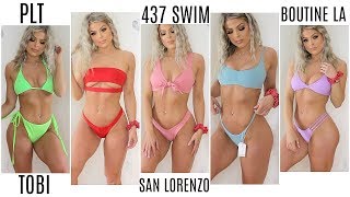 TRY ON BIKINI HAUL  Ft Karissa Clayton [upl. by Hgielhsa]