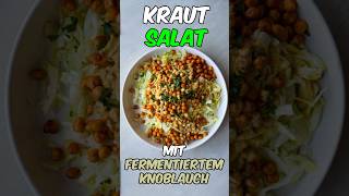 Krautsalat mit fermentiertem Knoblauch rezept vegan sauerkraut [upl. by Intisar]