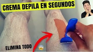 CREMA DEPILADORA EN CASI TODO EL CUERPO 😱😖l Depilación en segundos SIN DOLOR EN SEGUNDOS [upl. by Norel980]