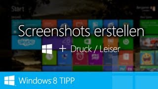 WINDOWS 8 TIPP  Kinderleicht Screenshots erstellen [upl. by Ahseit]