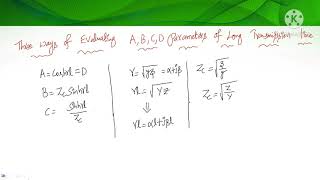 Different methods to find ABCD parameters of Long Transmission line Complete Video [upl. by Trebmer478]