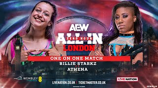 WWE2K24 ALL IN LONDON ZERO HOUR BILLIE STARKZ VS ATHENA [upl. by Urbani]