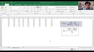 44 Cómo encontrar el COEFICIENTE DE ASIMETRÍA en Excel [upl. by Akim933]