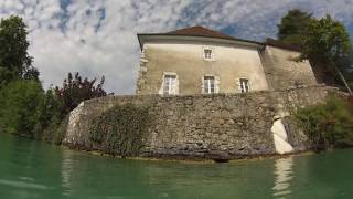 Tombant du château de Duingt lac dAnnecy [upl. by Acinomal]