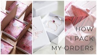 How I pack my Etsy orders Jewelry packaging ideas [upl. by Niamert]