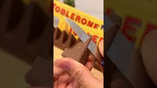 ASMR TOBLERONE CHOCOLATE 💖🍫  SATISFYING  shorts [upl. by Tap808]