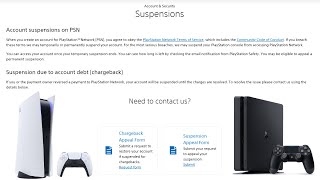 PlayStation Account Suspension Temporary  Permanent  How to Appeal [upl. by Annaj915]