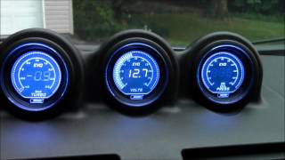 Prosport Gauges Evo Series Start Up [upl. by Korns315]