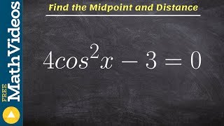 Solving a trigonometric equation on the interval of 0 and 2pi [upl. by Ecilegna]