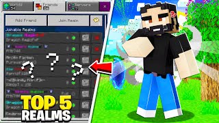 NEW Top 5 BEST Realms on Minecraft Bedrock Edition Xbox One PS4 MCPE  Best MCPE Realms [upl. by Lyrret]