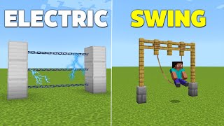 2 EASY Command Block Hacks in Minecraft Bedrock Swing Electric Fence [upl. by Immat]